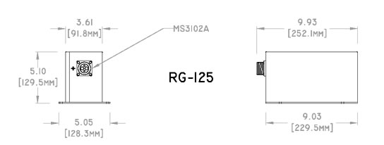 RG-125 Concorde Aircraft Battery Drawing