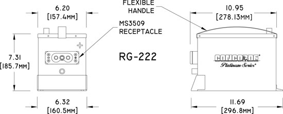 RG-222 Concorde Aircraft Battery Drawing
